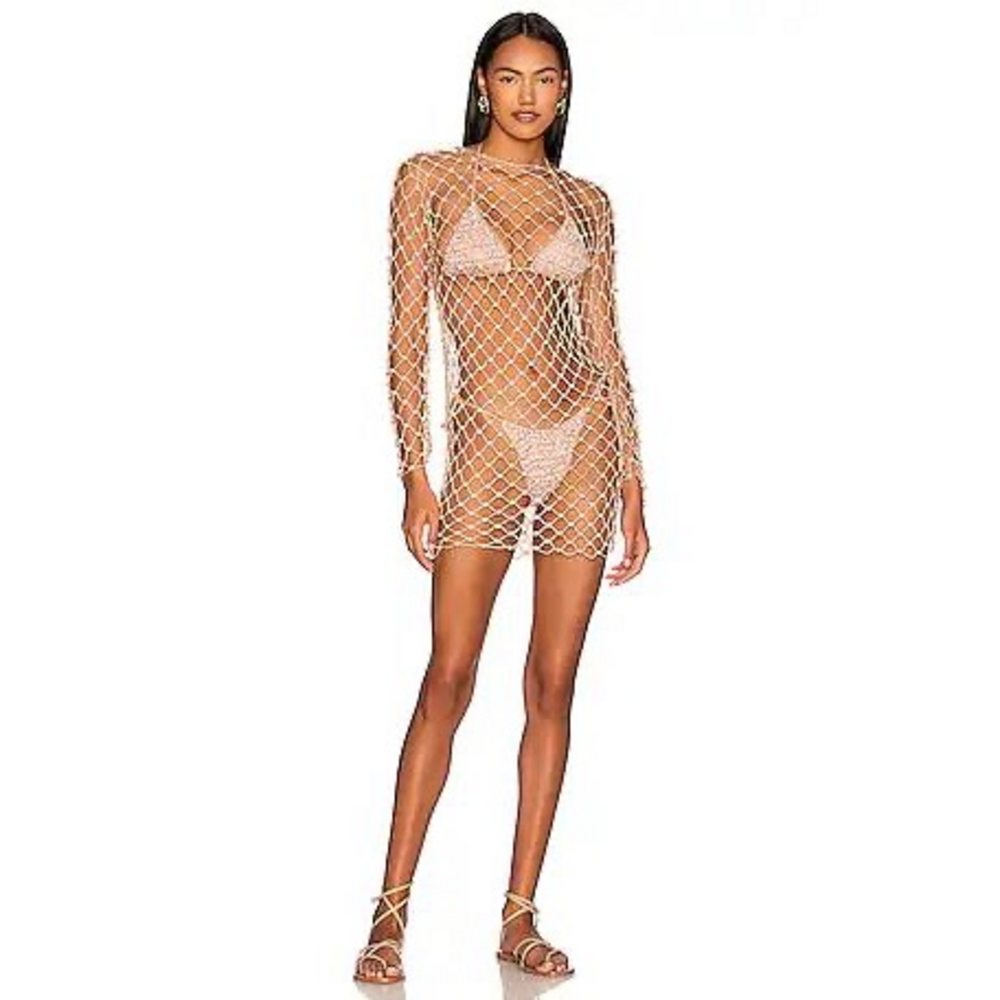 Tularosa Siren Sea Mini Dress in Tan